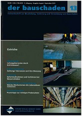 der Bauschaden 13; Fachartikel in Fachzeitschrift; Ausgabe Aug./Sep. 2015; Forum Verlag Herkert GmbH