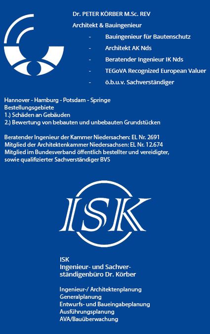 Ingenieur- und Sachverständigenbüro Dr. Körber in Hannover – Hamburg – Potsdam – Springe