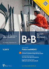B+B Bauen im Bestand; Nr. 36; Fachartikel in Fachzeitschrift; 05/2013; P.Körber u. D. Rupieper; Verlagsgesellschaft Rudolph Müller GmbH & Co.KG